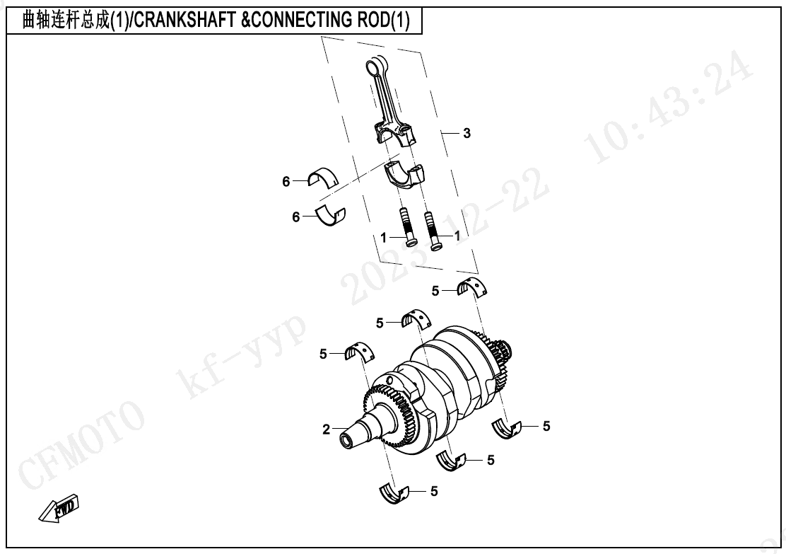 CRANKSHAFT @^CONNECTING ROD(1)